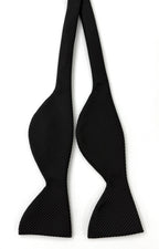 Black Grosgrain Silk Bow Tie GGRBT-8