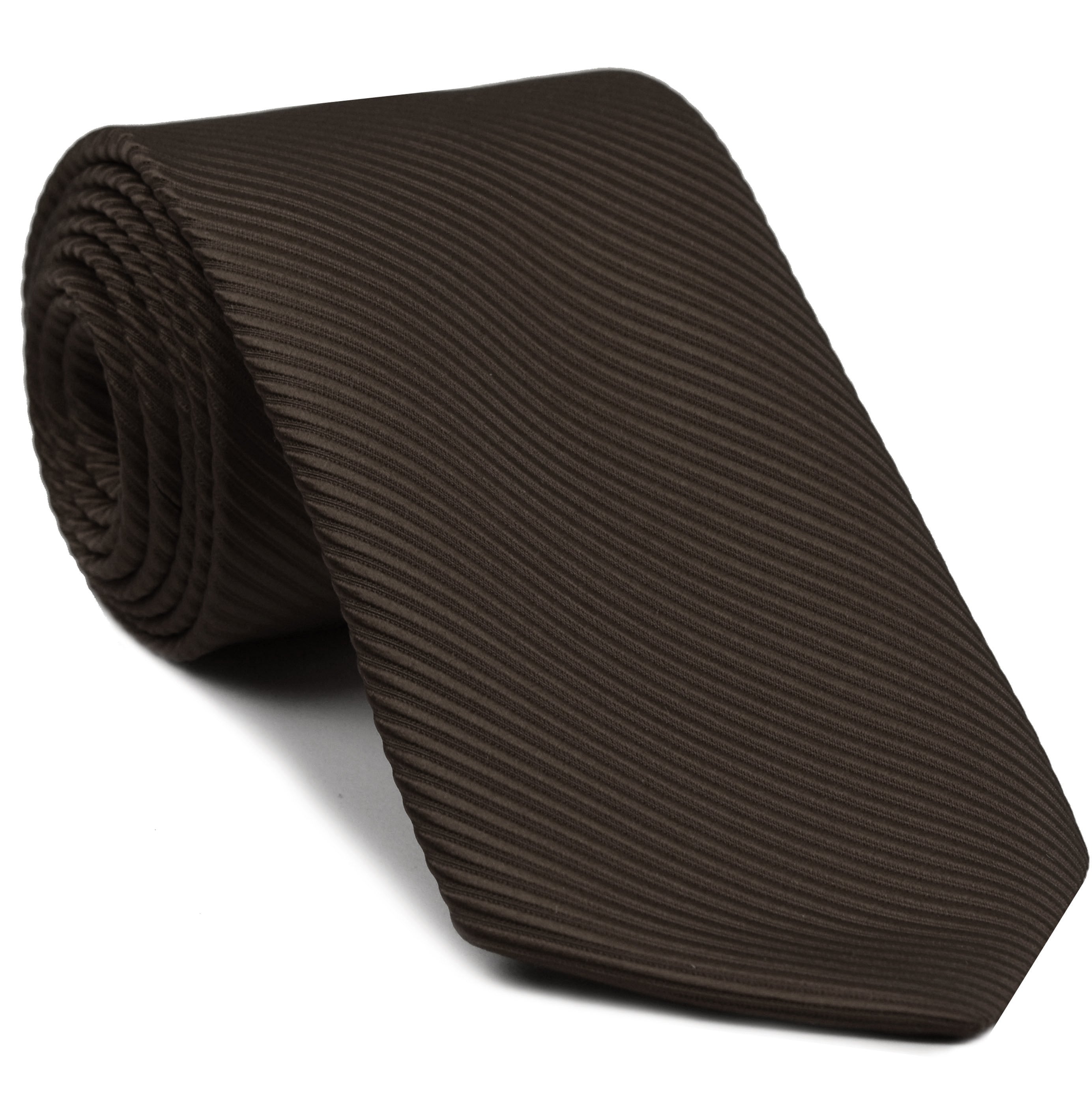 Dark Chocolate Grosgrain Silk Tie GGRT-19