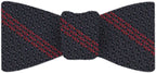 {[en]:Red Stripe On Midnight Blue Grenadine Tie