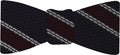 {[en]:Burgundy & White Stripes On Midnight Blue Grenadine Bow Tie