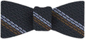 {[en]:Powder Blue & Brown Stripes On Midnight Blue Grenadine Bow Tie