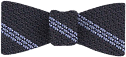 {[en]:Powder Blue Stripe On Midnight Blue Grenadine Bow Tie