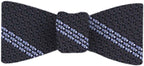 {[en]:Powder Blue Stripe On Midnight Blue Grenadine Bow Tie