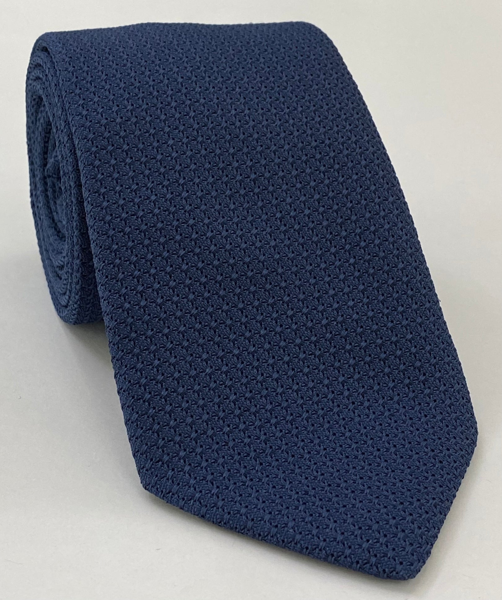 소프트 네이비 블루 그레나딘 그로사 실크 타이 GGT-11