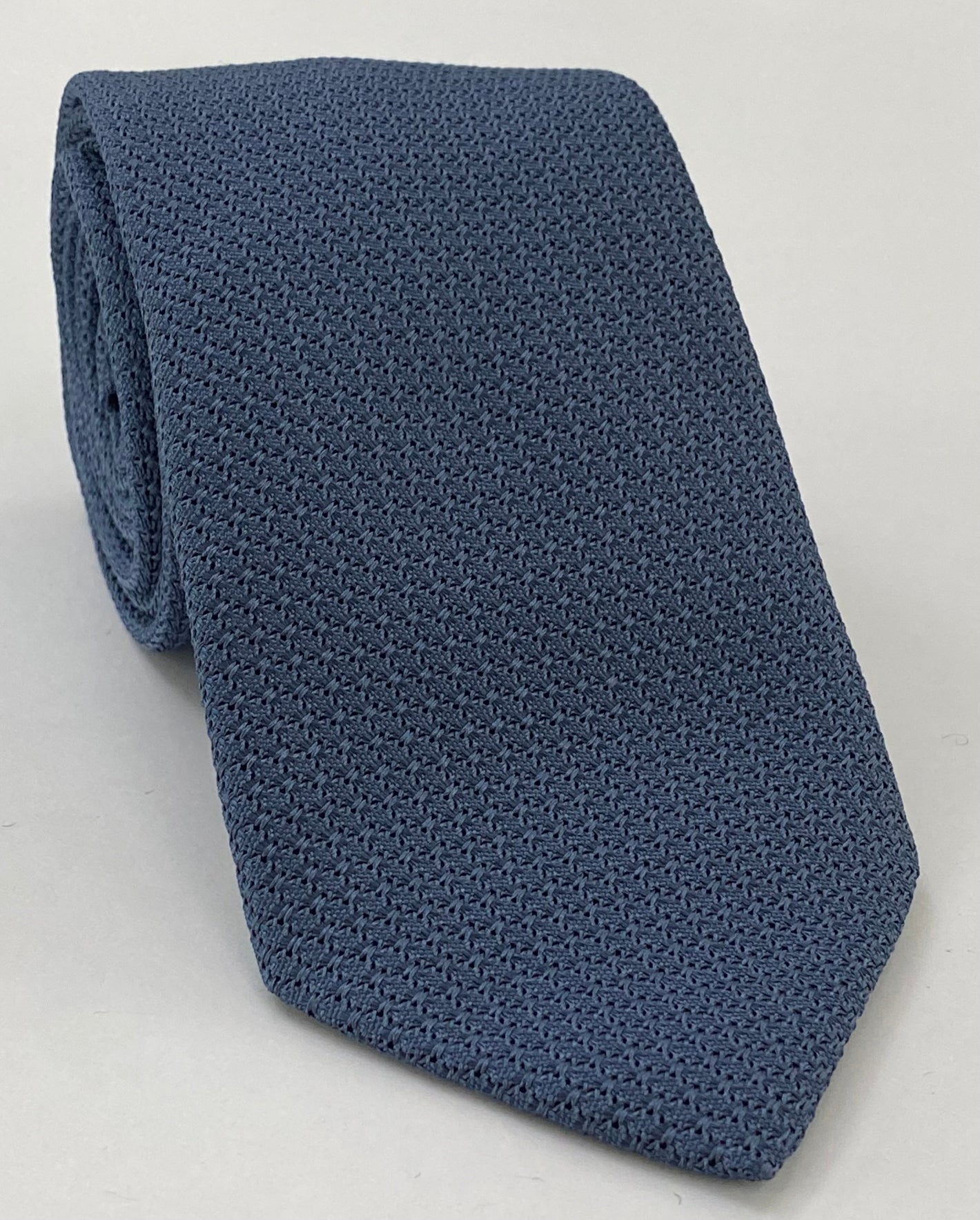 슬레이트 블루 그레나딘 그로사 실크 타이 GGT-12