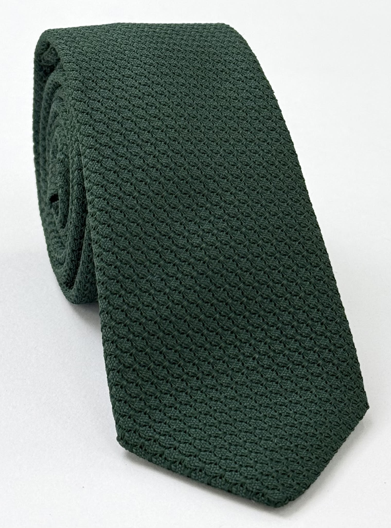 Forest Green Grenadine Grossa Silk Tie GGT-16