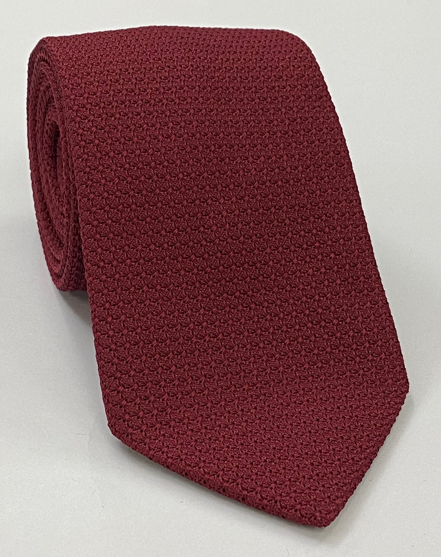 다크 레드 그레나딘 그로사 실크 타이 GGT-2