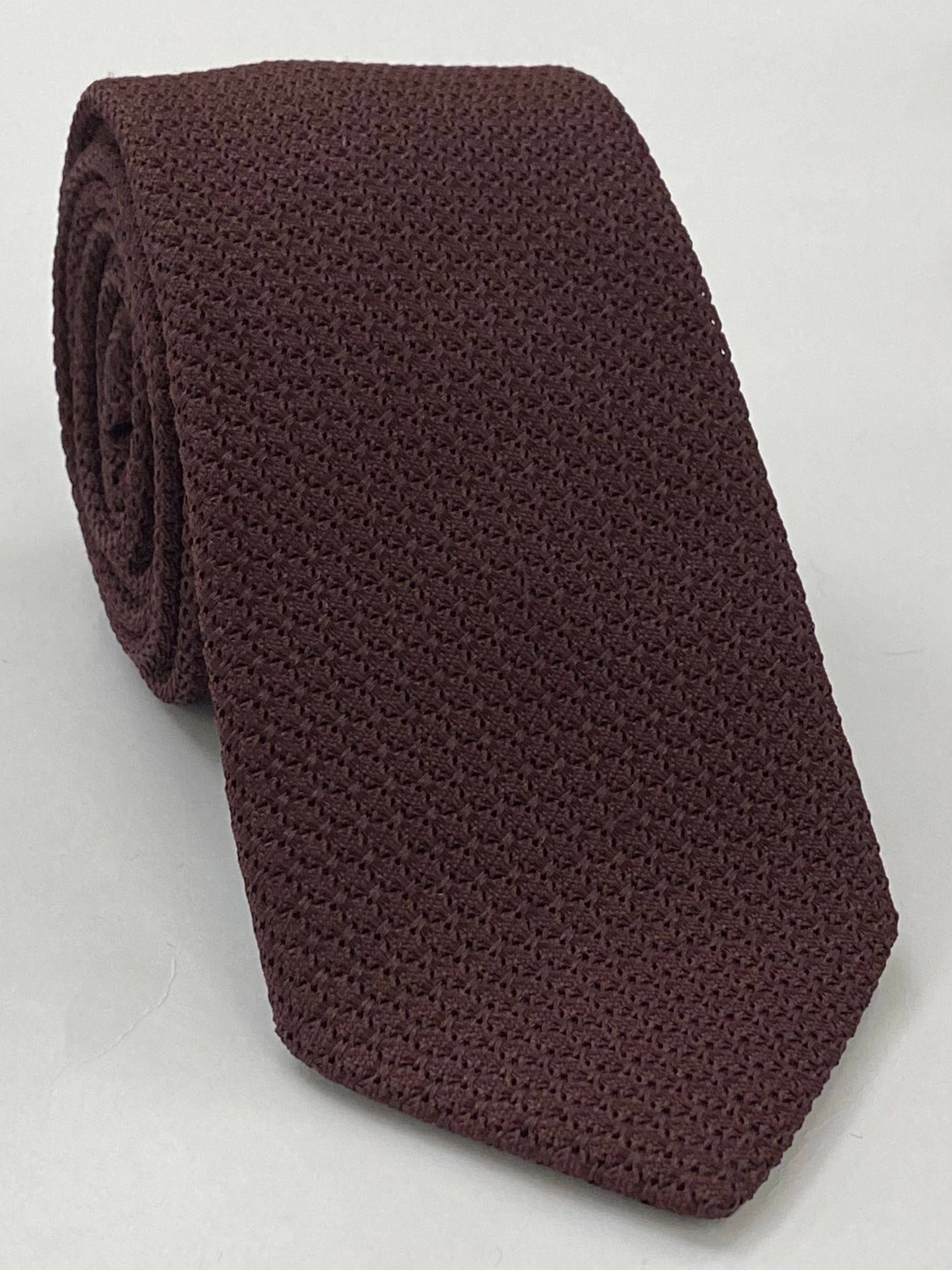 Burgundy Grenadine Grossa Silk Tie GGT-3