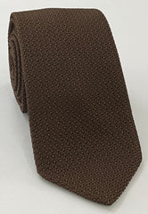 Bitter Chocolate Grenadine Grossa Silk Tie GGT-6