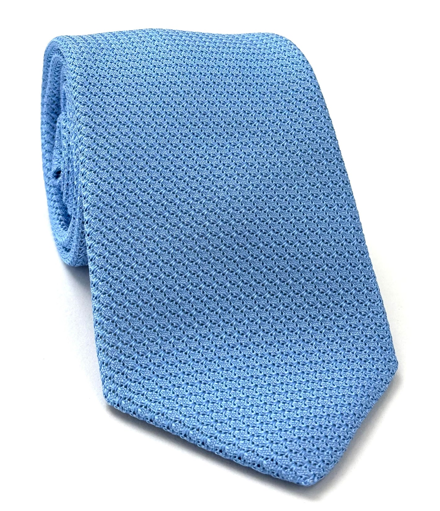 Light Oxford Blue Grenadine Grossa Silk Tie GGT-36