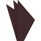 {[en]:Dark Chocolate (Chocolate & Midnight Blue) Linen Pocket Square