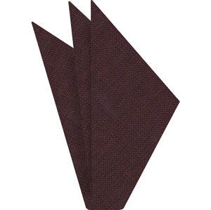 {[en]:Dark Chocolate (Chocolate & Midnight Blue) Linen Pocket Square