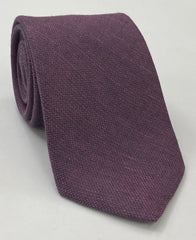Plum (Purple & Midnight Blue) Linen Tie GLT-2