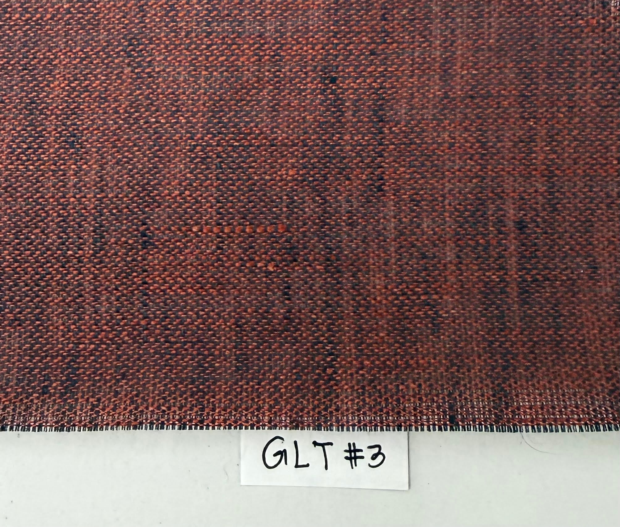 Dark Burnt Orange mixed with Midnight Blue Linen Tie GLT-3