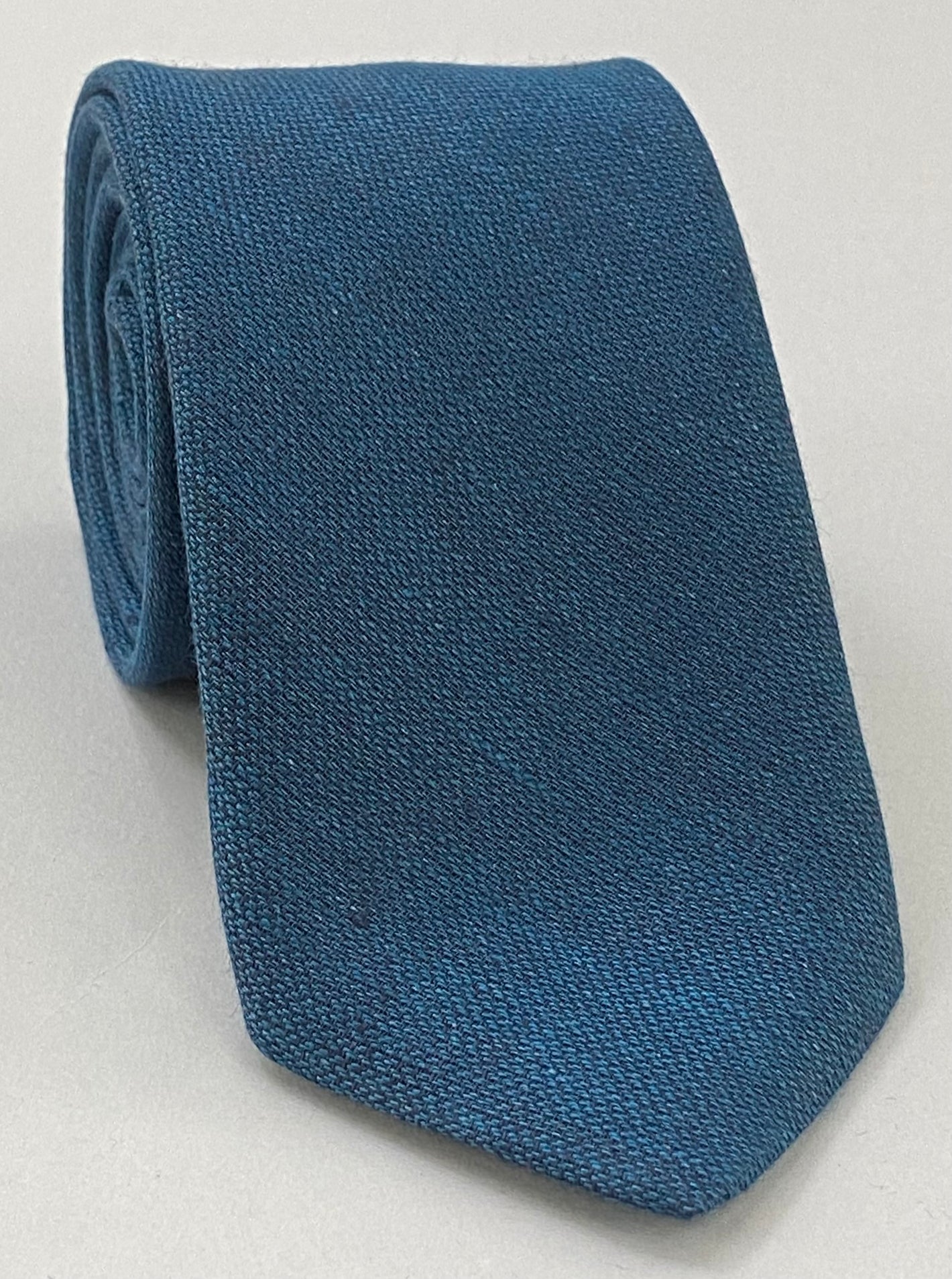 Dark Turquoise Linen Tie GLT-4