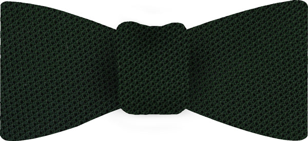 Forest Green Piccola Grenadine Silk Bow Tie #GPBT-11