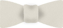 White Piccola Grenadine Silk Bow Tie #GPBT-15