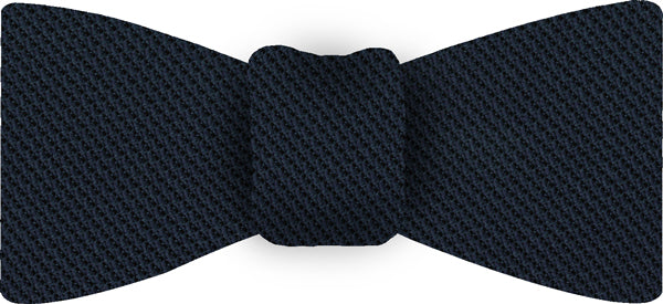 ネイビーブルー ピッコラ グレナディン シルク ボウタイ GPBT-8