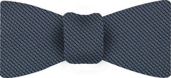 Slate Blue Piccola Grenadine Silk Bow Tie #GPBT-9