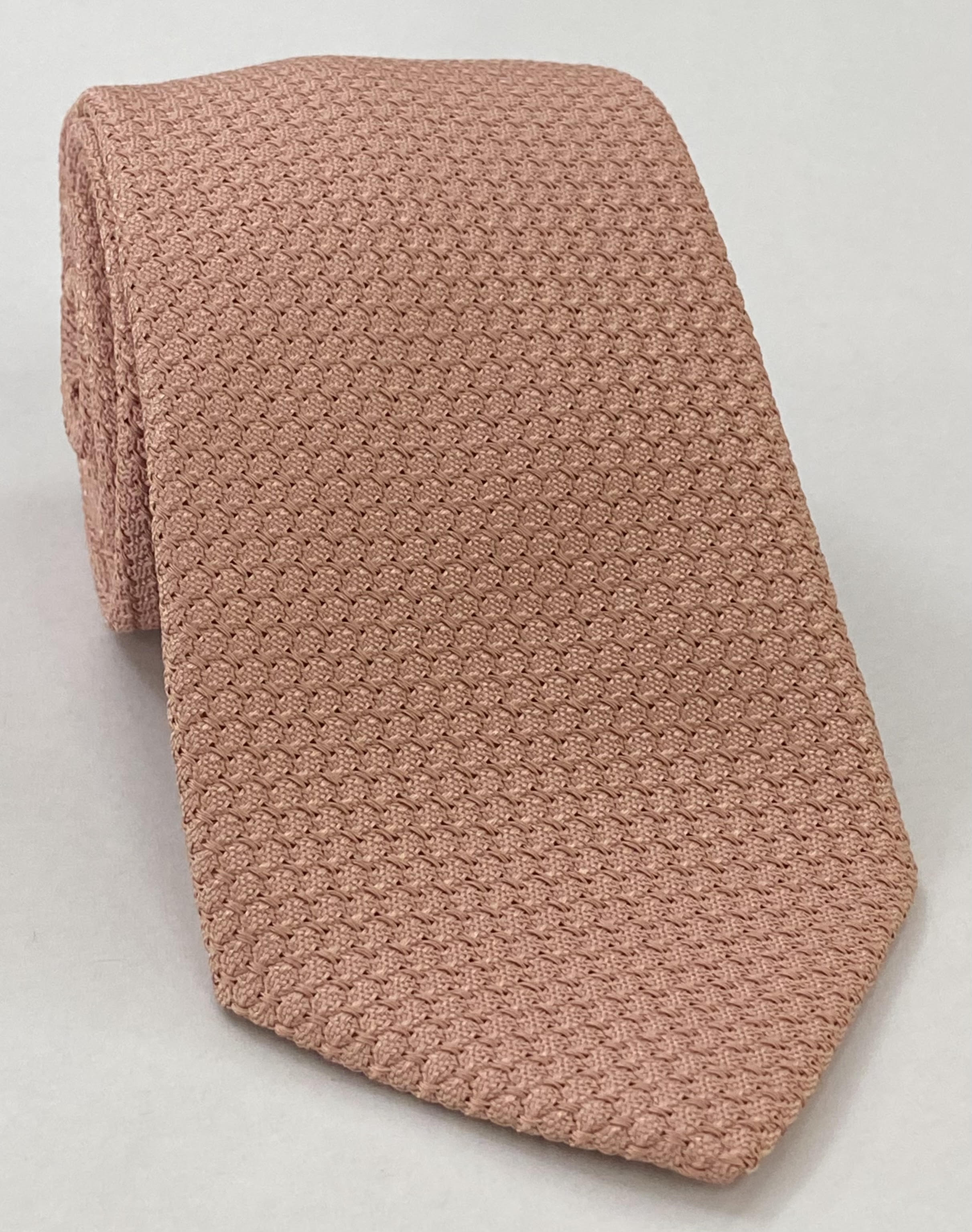 Peach Prometeo Grenadine Silk Tie GPMT-15