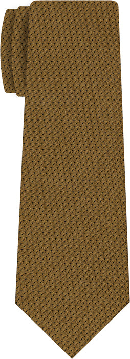 {[en]:Dark Sienna Prometeo Grenadine Silk Tie