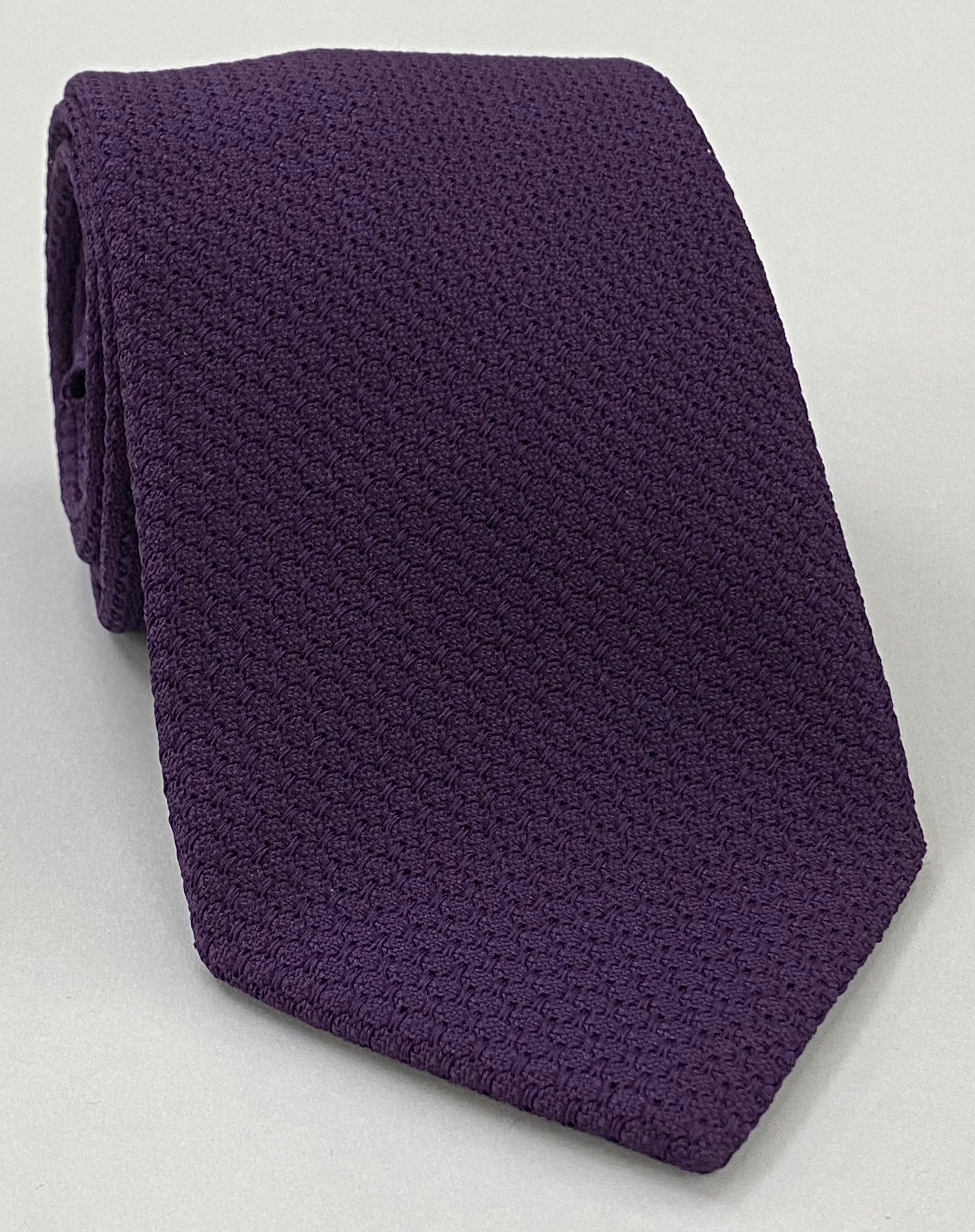 Dark Purple Prometeo Grenadine Silk Tie #GPMT-24
