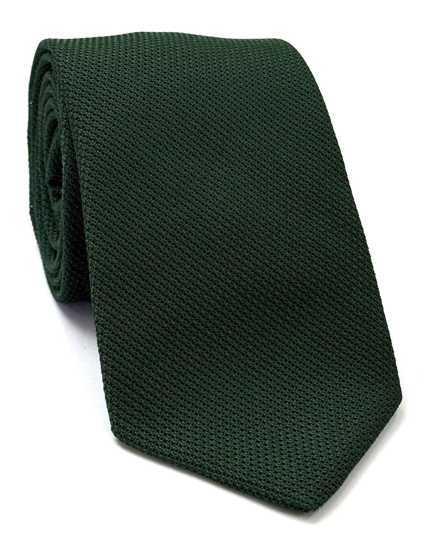 Forest Green Piccola Grenadine Silk Tie GPT-11