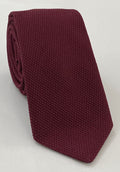 Burgundy Piccola Grenadine Silk Tie GPT-3