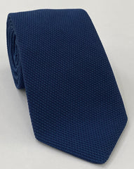 Navy Blue Piccola Grenadine Silk Tie GPT-8