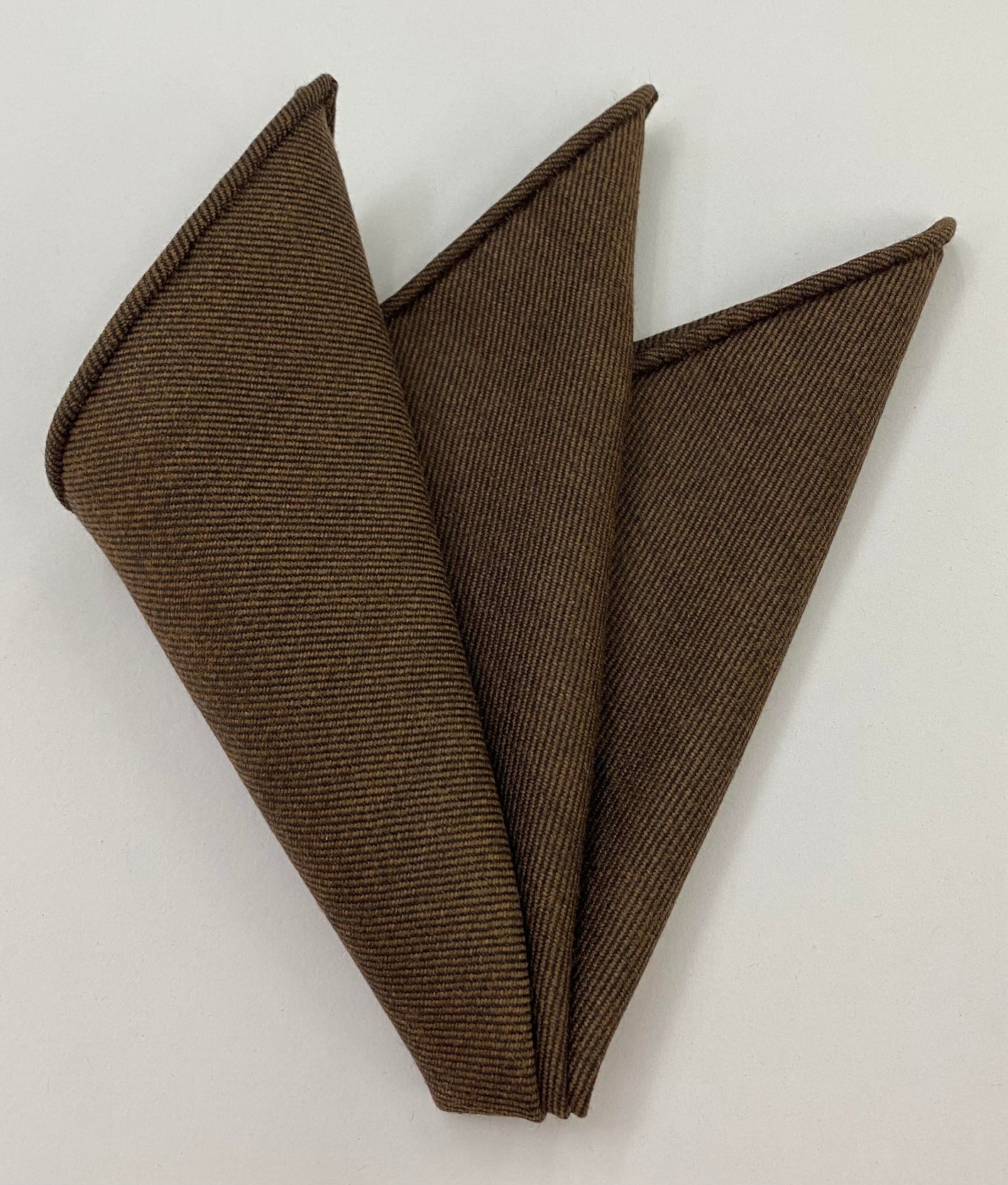 チョコレート ウール/シルク ポケットスクエア GWSP-3