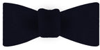 {[en]:Dark Navy Blue Wool/Silk Bow Tie
