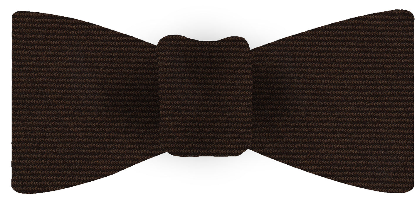 {[en]:Dark Chocolate Wool/Silk Bow Tie