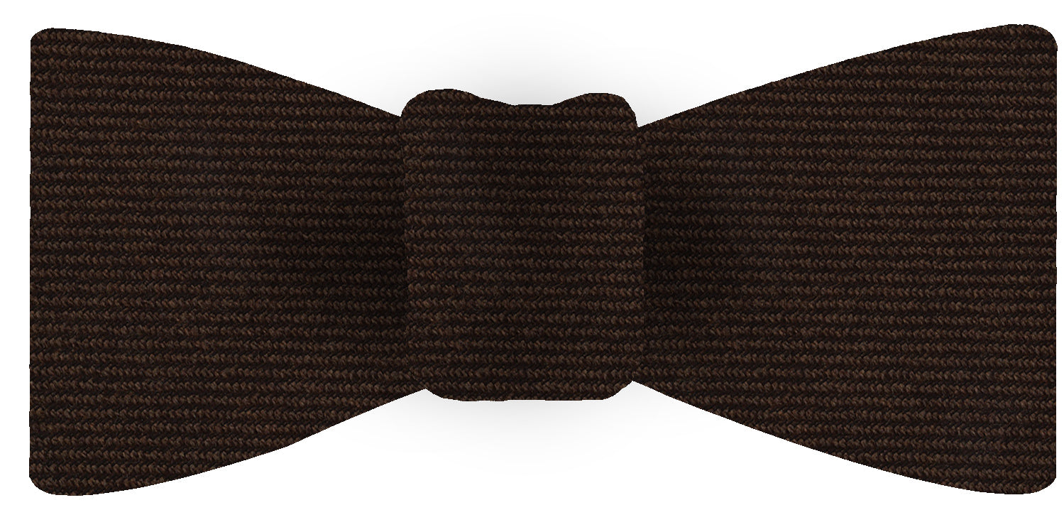 {[en]:Dark Chocolate Wool/Silk Bow Tie