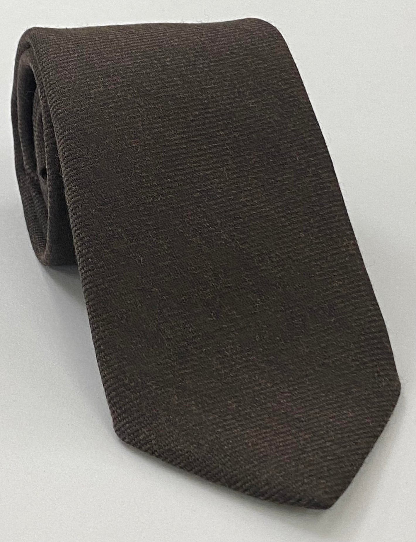 Dark Chocolate Wool/Silk Tie GWST-12