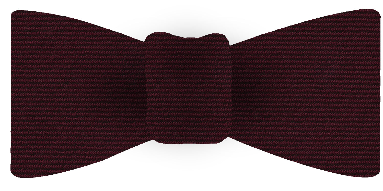 {[en]:Burgundy Wool/Silk Bow Tie