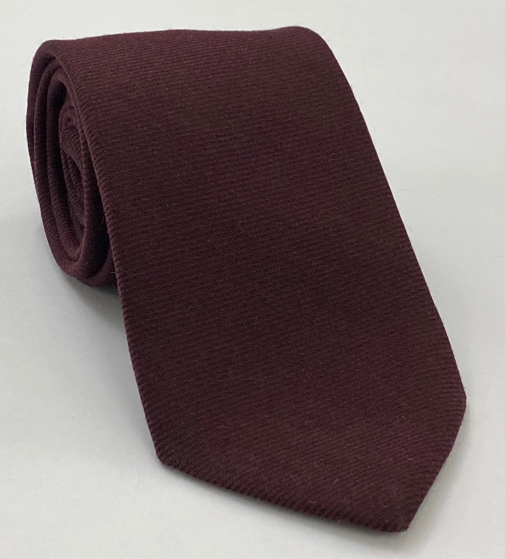 Burgundy Wool/Silk Tie GWST-13
