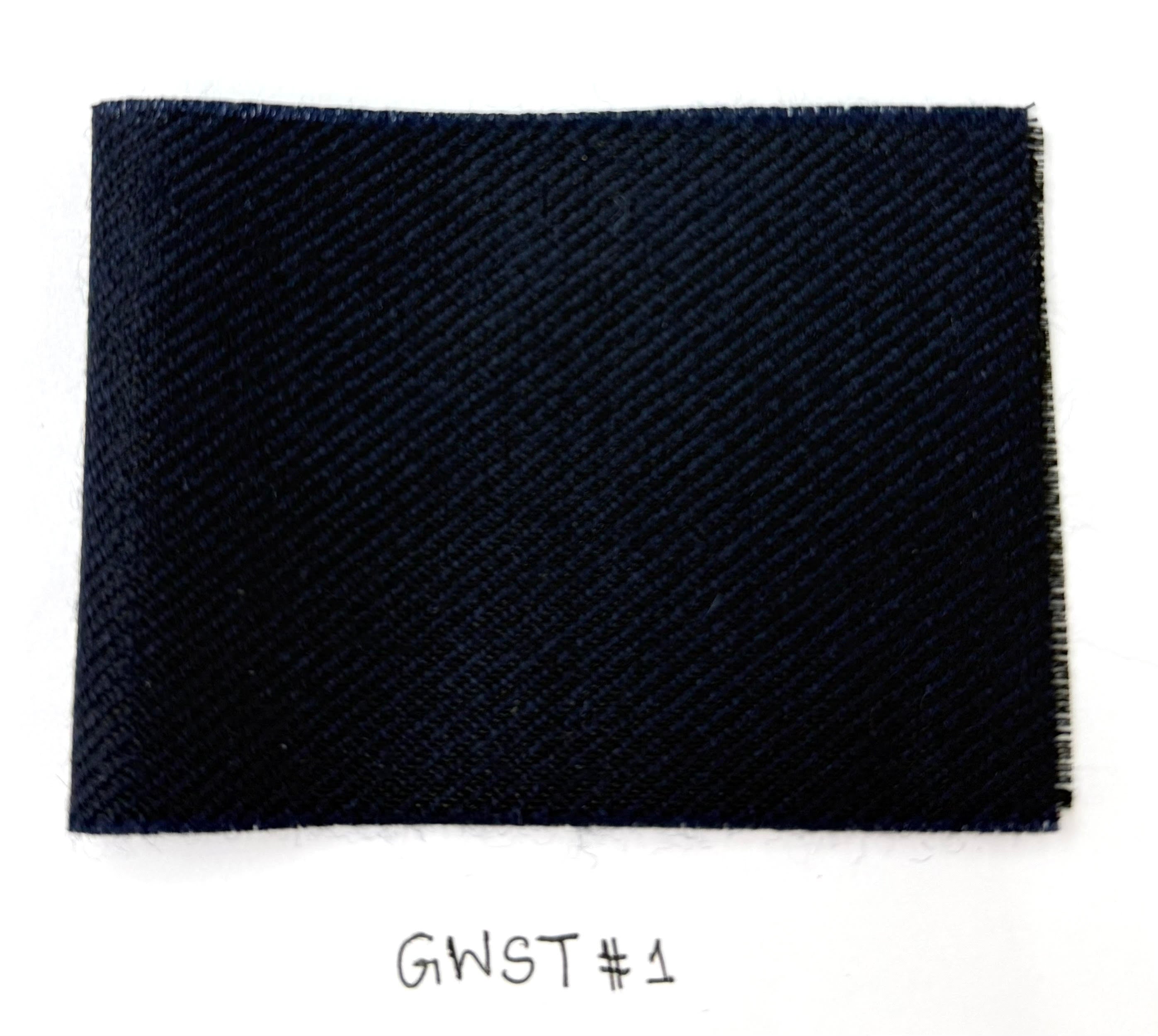 午夜藍羊毛/絲綢領帶 GWST-1