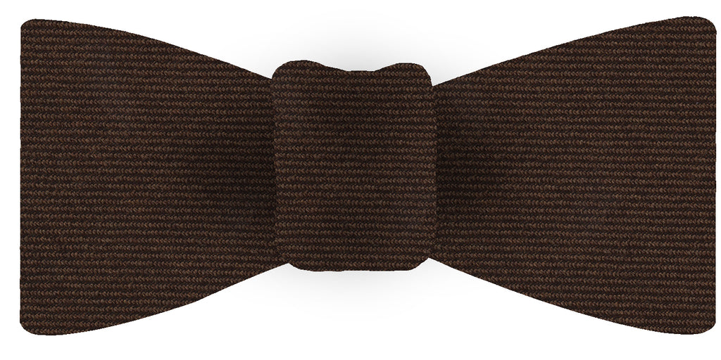{[en]:Chocolate Wool/Silk Bow Tie
