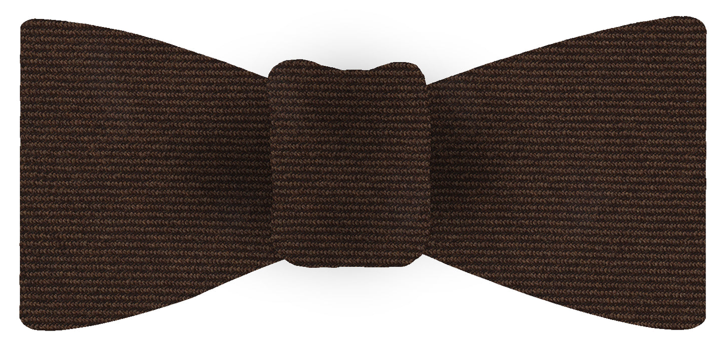 {[en]:Chocolate Wool/Silk Bow Tie