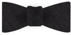 {[en]:Dark Charcoal Gray Wool/Silk Bow Tie