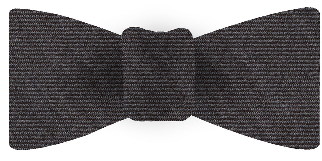 {[en]:Charcoal Gray Wool/Silk Bow Tie