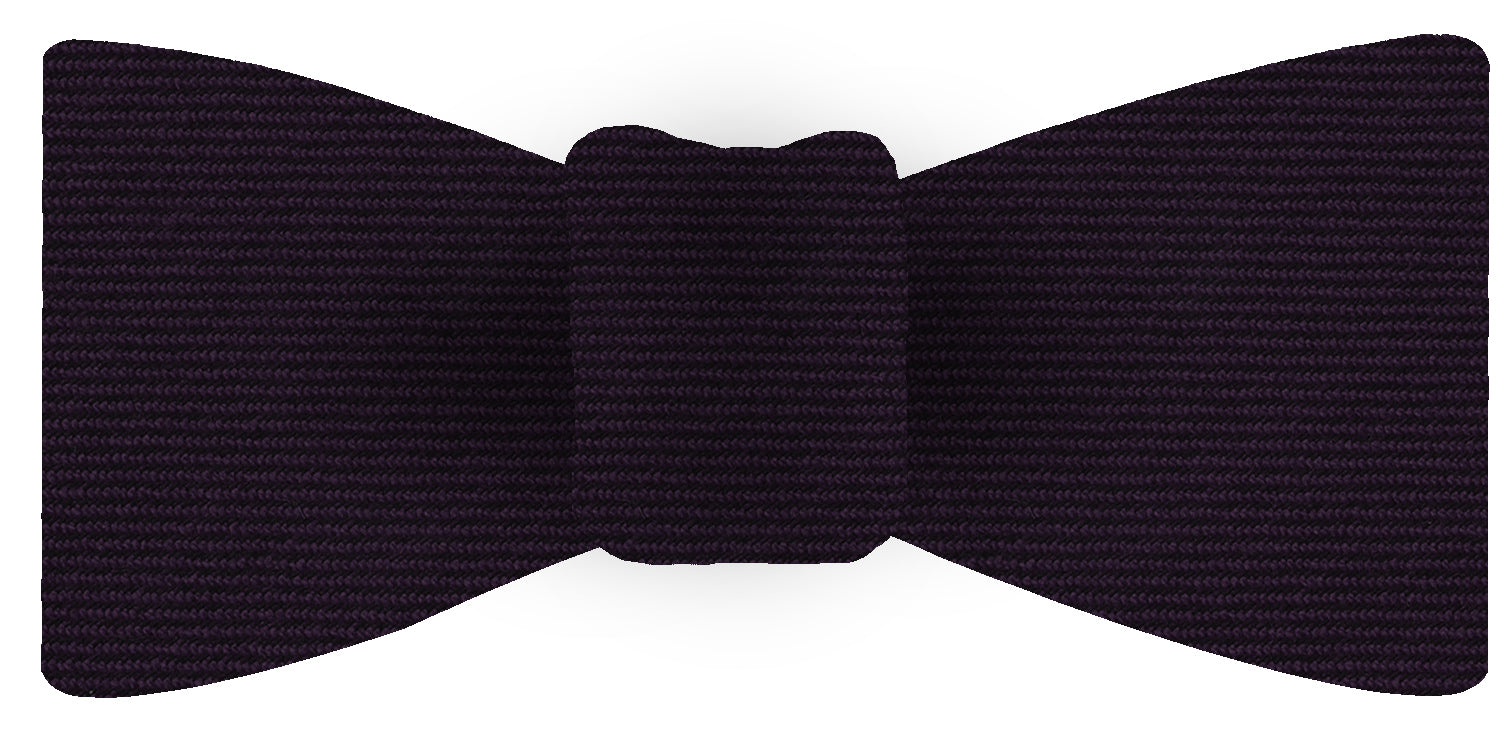 {[en]:Purple Wool/Silk Bow Tie