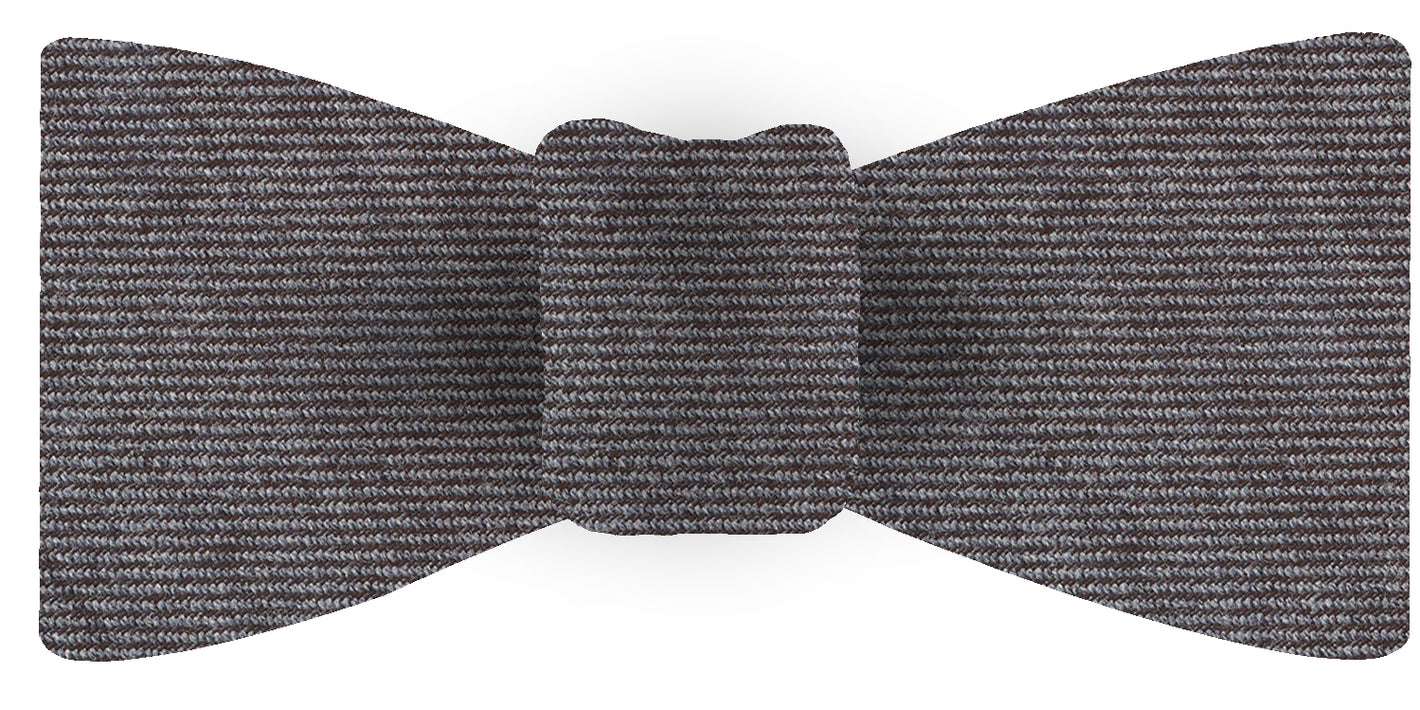 {[en]:Gray Wool/Silk Bow Tie