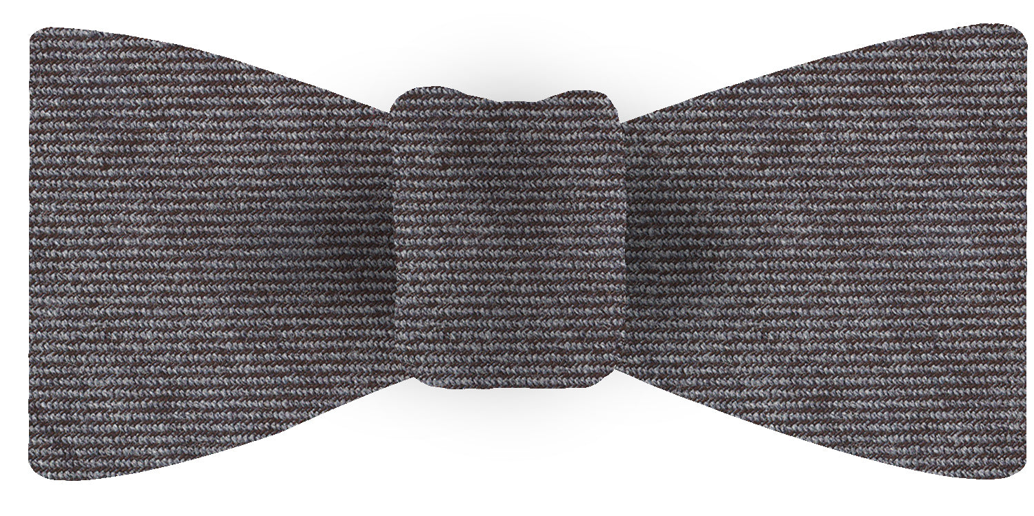 {[en]:Gray Wool/Silk Bow Tie