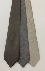 Gray Wool/Silk Tie GWST-7