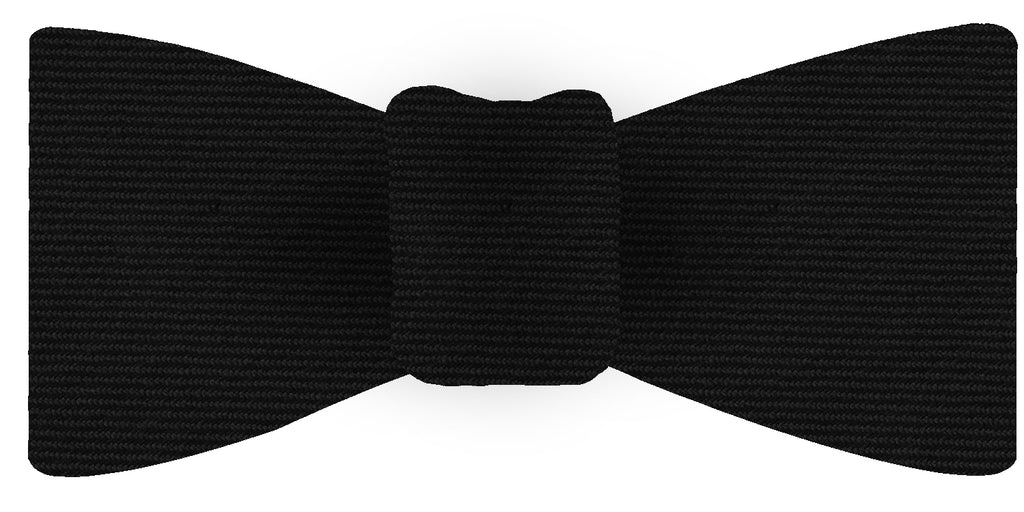 {[en]:Black Wool/Silk Bow Tie