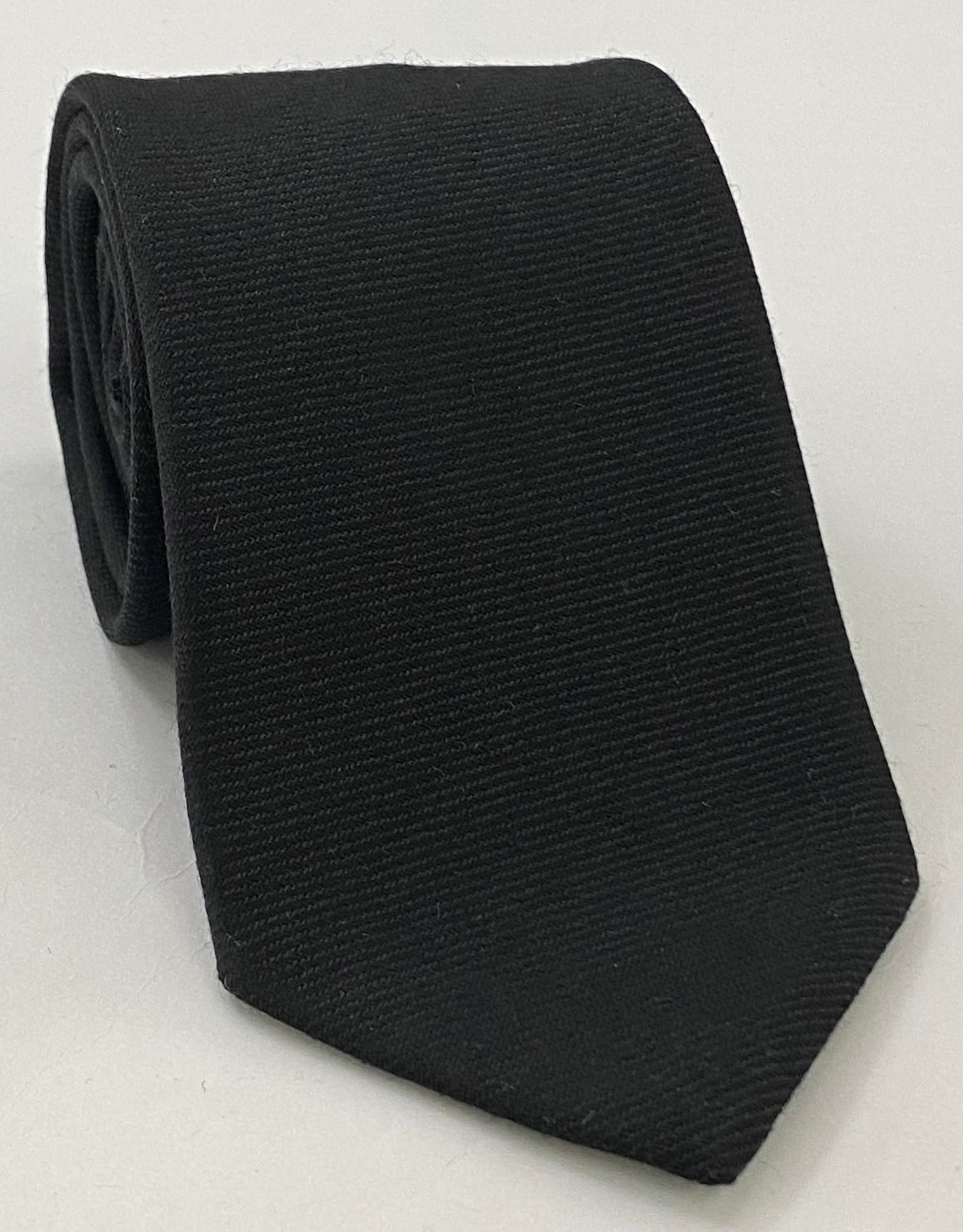 Black Wool/Silk Tie GWST-8