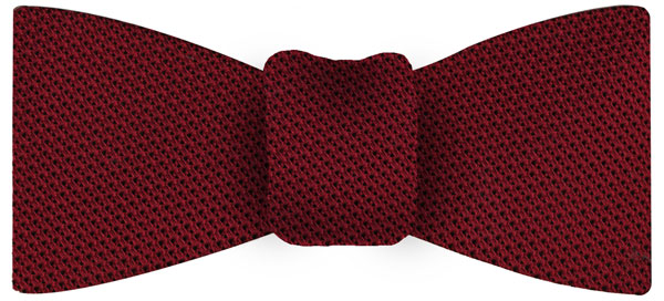 Red Grenadine Fina Silk Bow Tie #GFBT-1