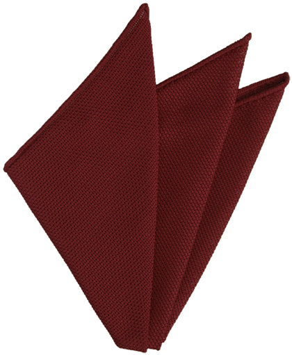 Red Grenadine Fina Silk Pocket Square 1
