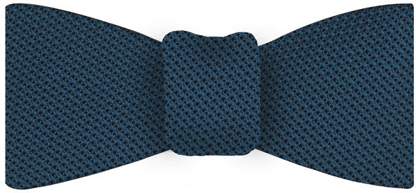 Slate Blue Grenadine Fina Silk Bow Tie #GFBT-12